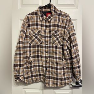 dickies button up flannel